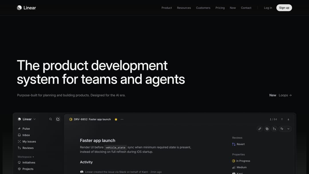 Linear main page