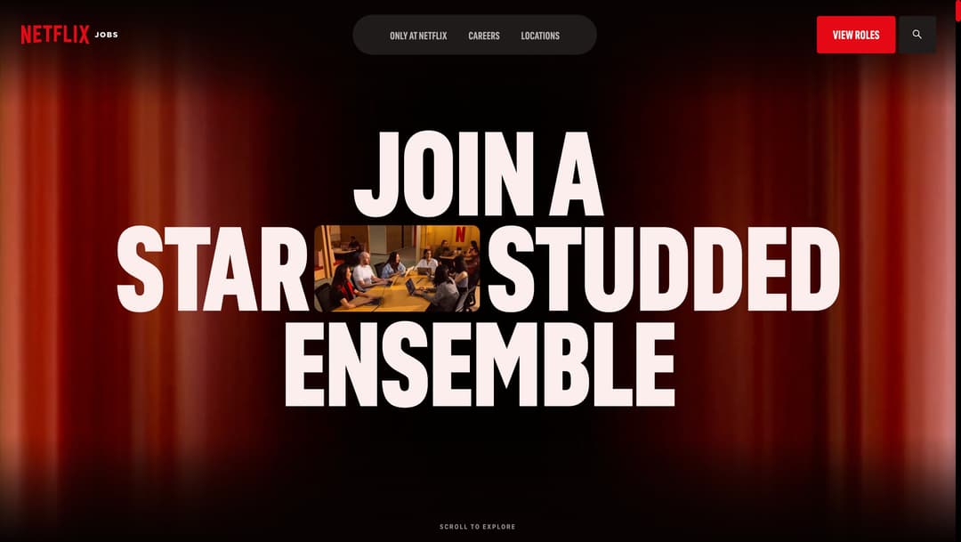 Netflix main page