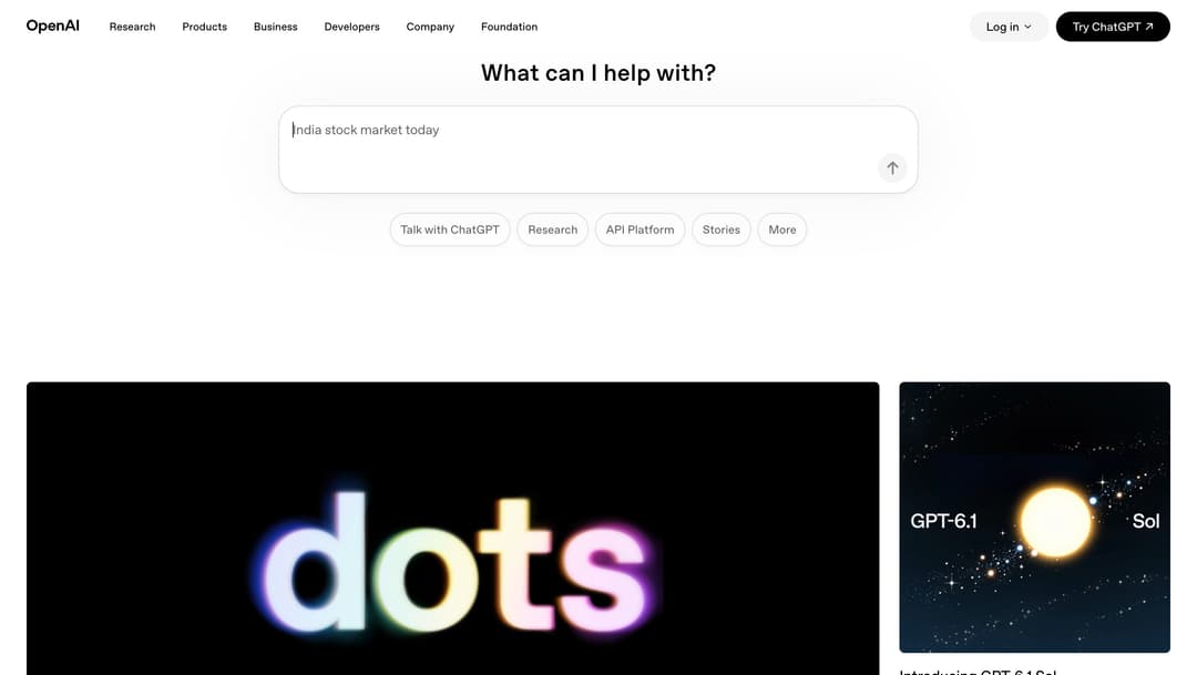 OpenAI website