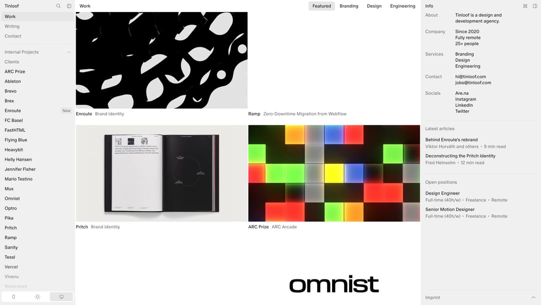 Tinloof design agency 