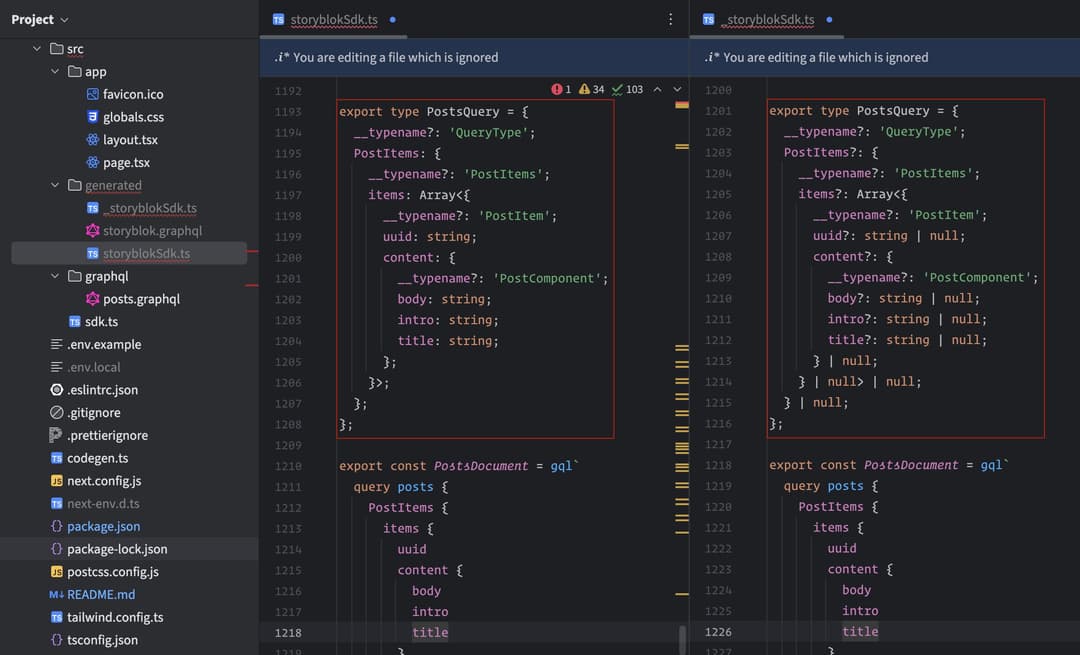 Difference in typings with avoidOptionals and maybeValue