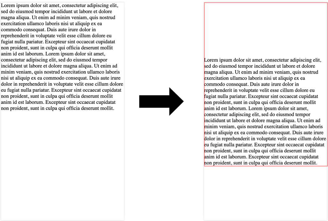 example of content shift