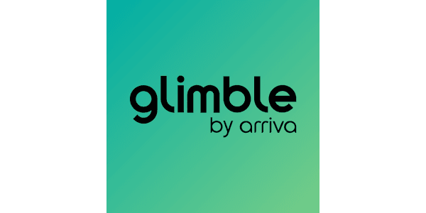Glimble by Arriva logo on teal gradient background