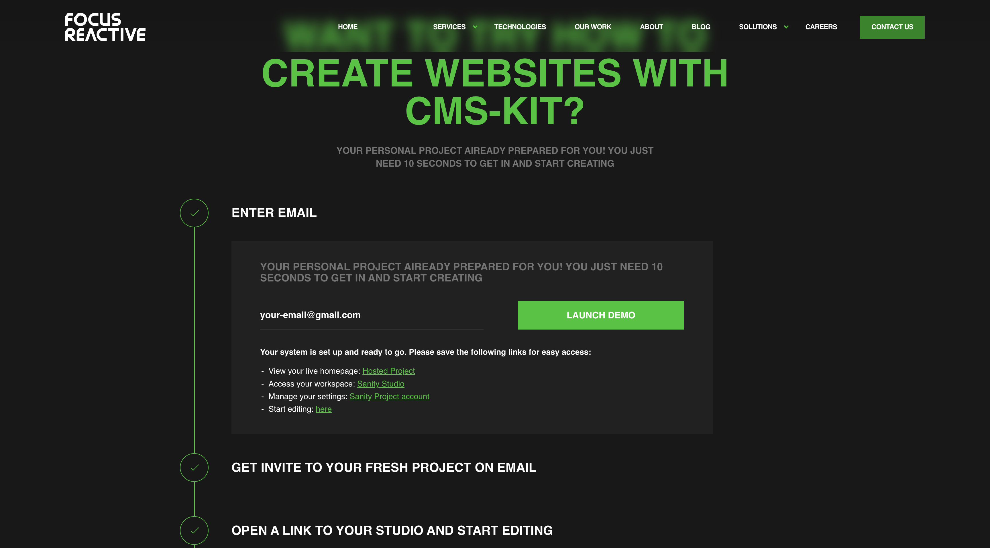 CMS-Kit signup form