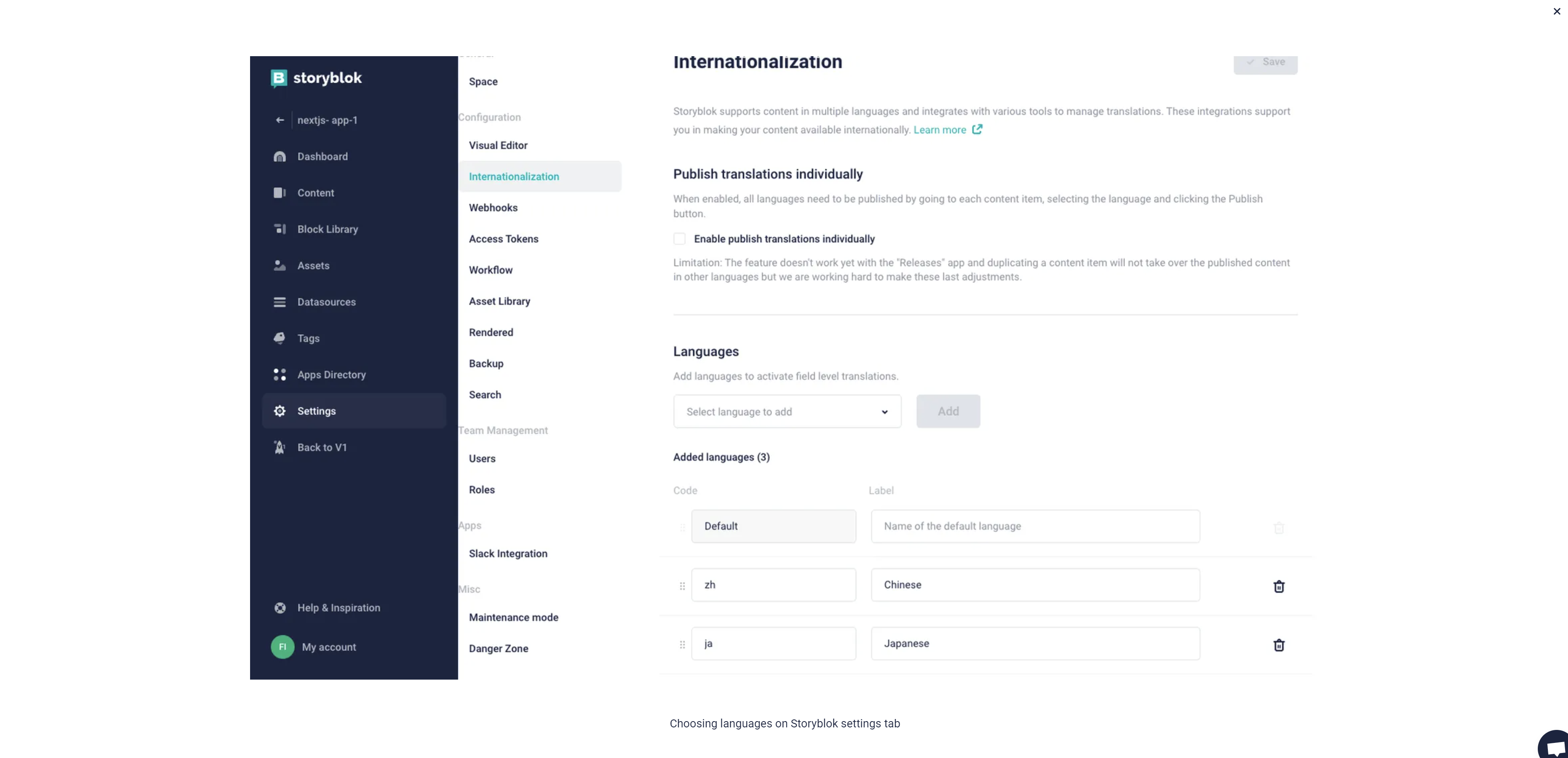 configuration field level step 1