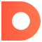 Orange letter D logo icon