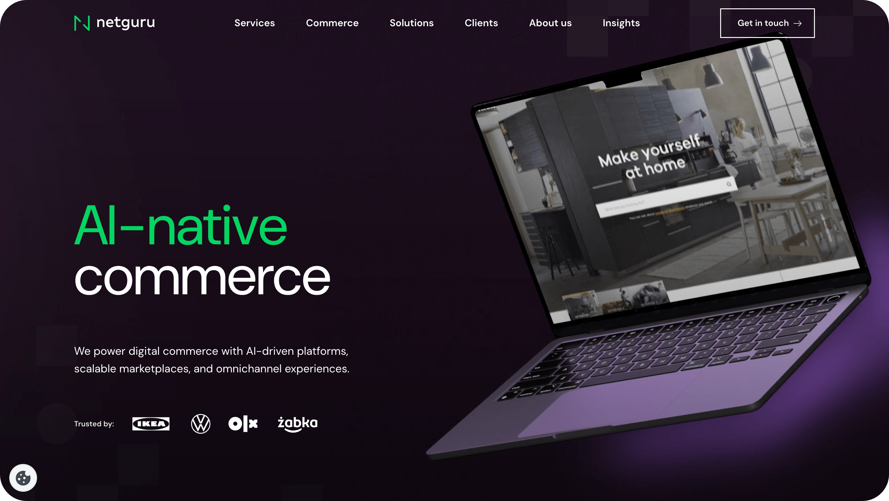 Netguru website header