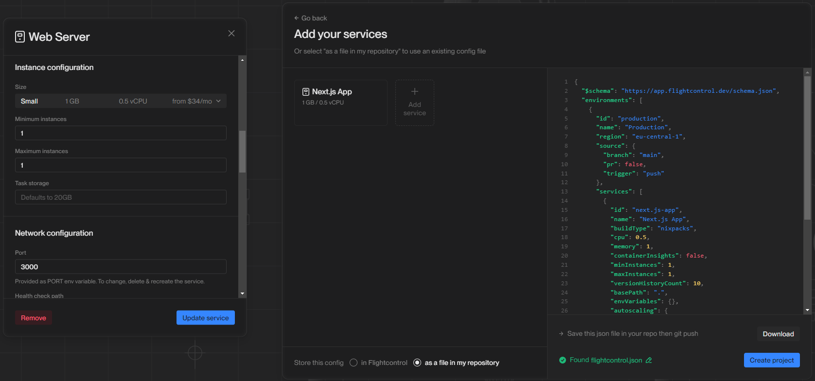 Flightcontrol wizard