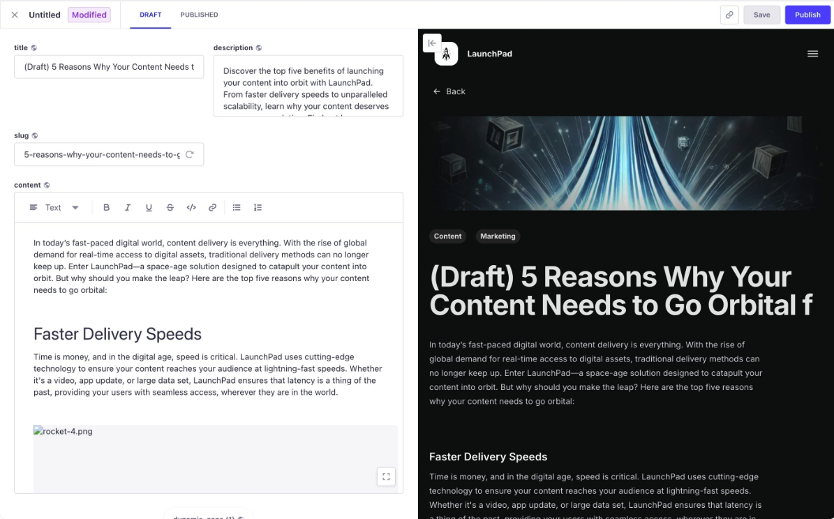 Strapi CMS Visual Editor